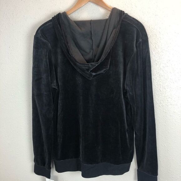 NWT PBX Basics Black Zipper Hoodie Size Medium - Picture 6 of 7